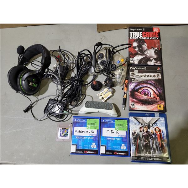 Assorted Video Games & Accessories: Manhunt 2, True Crime, & More