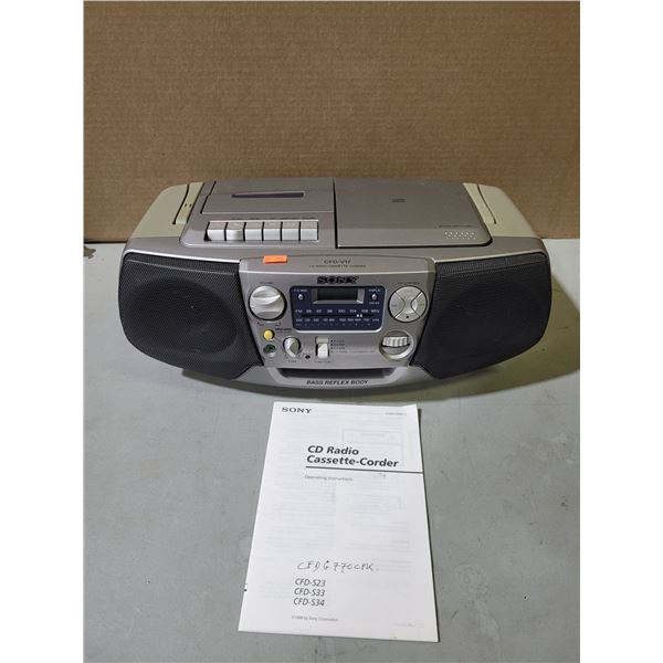 Sony CD/Cassette Radio