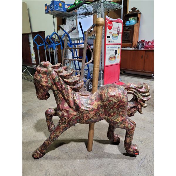 Handmade Paper Mache Carousel Horse