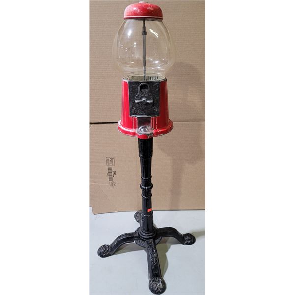 Vintage Carousel Gumball Machine On Stand
