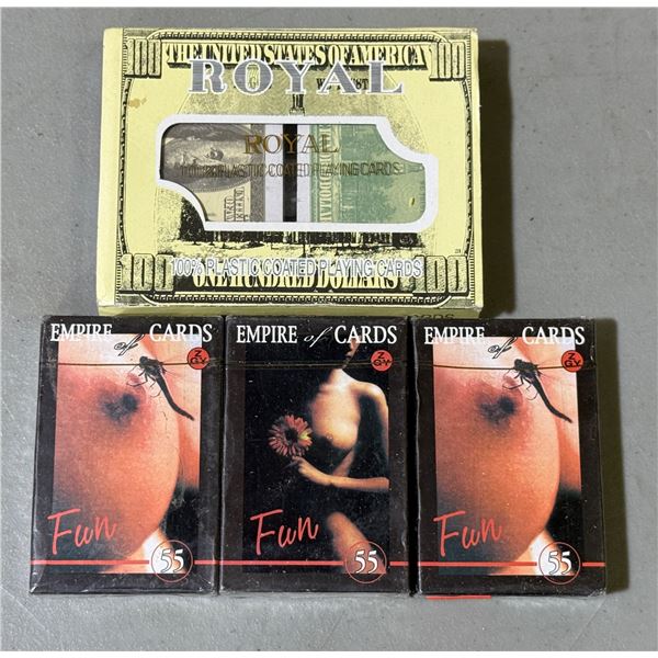 Nude & Money Themed Playing Cards