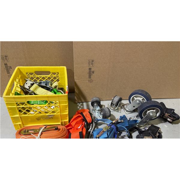 Castor Wheels, Tie Down Straps