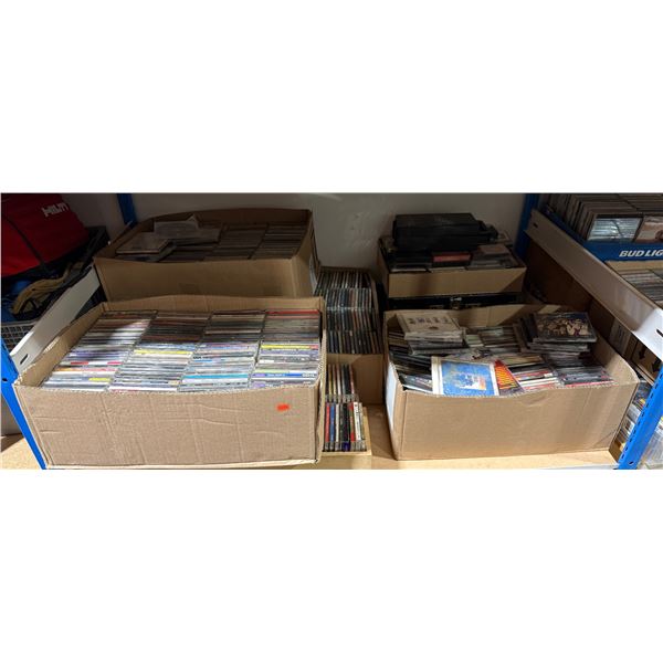 Large Collection Of Cd's & Cassettes