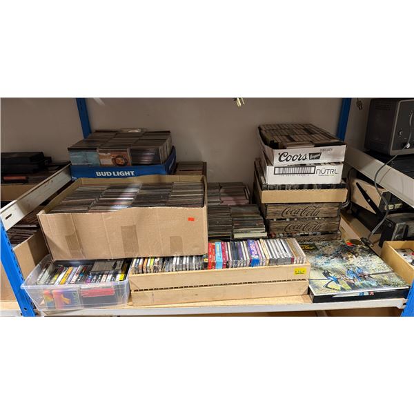 Large Collection Of Cd's & Cassettes