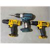 Image 1 : 3 Drills: Dewalt & Makita