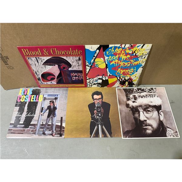 5 Elvis Costello Vinyl Records