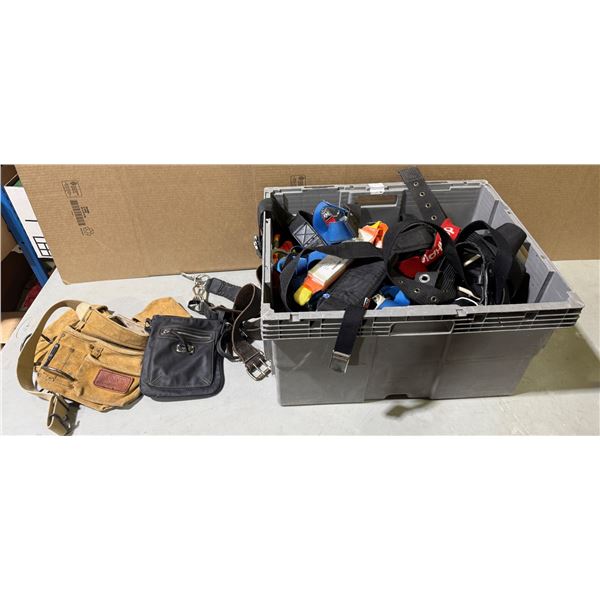 Assorted Tool Bags, Belts, Straps, & More