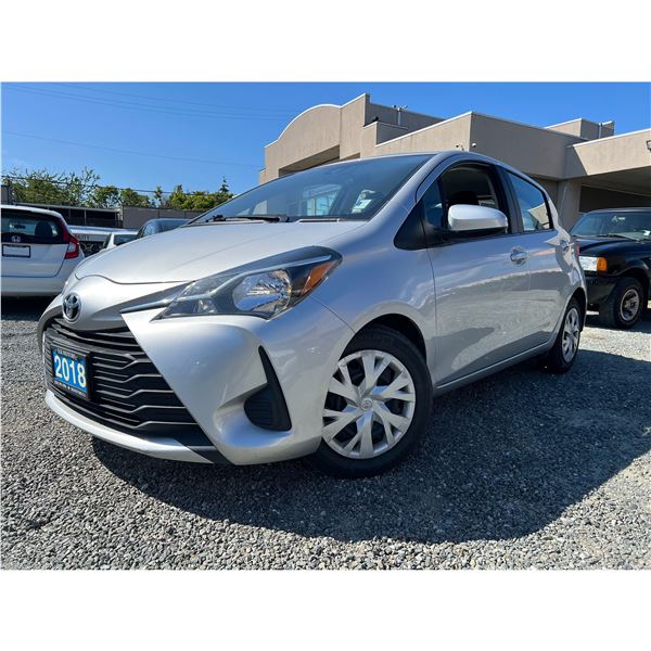 "REMOTE SALE" - 2018 TOYOTA YARIS SILVER 163194 KMS - 091325-3