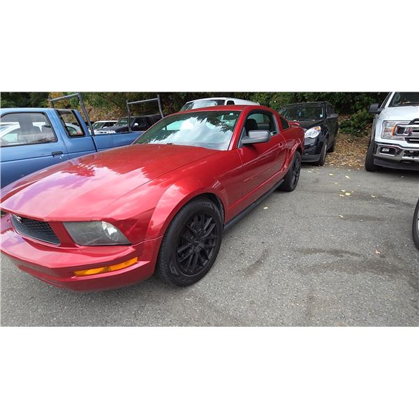 "REMOTE SALE" - 2006 FORD MUSTANG RED 217281 KMS - 129193A-3