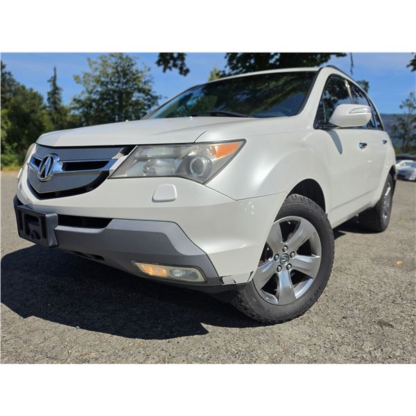 DUNCAN - 2008 ACURA MDX WHITE 310820 KMS - 004615-1