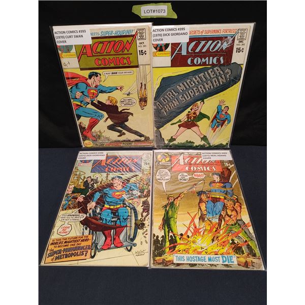 Action Comics #393, 395, 396, 402 (1970) Superman