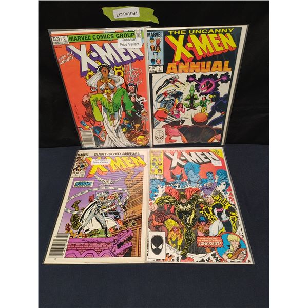 X-Men Annual #6(CPV), 7, 9(KEY)(CPV), 10 (1980s)