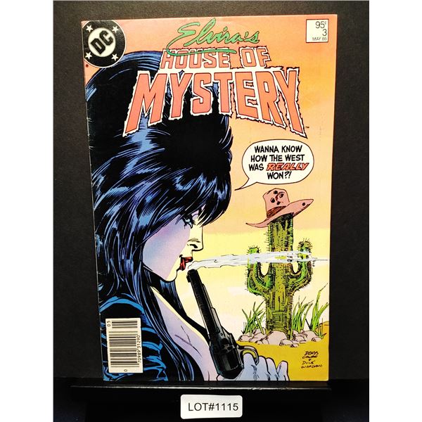 Elvira's House of Mystery #3  (1986) KEY ISSUE (Canadian Price Variant)