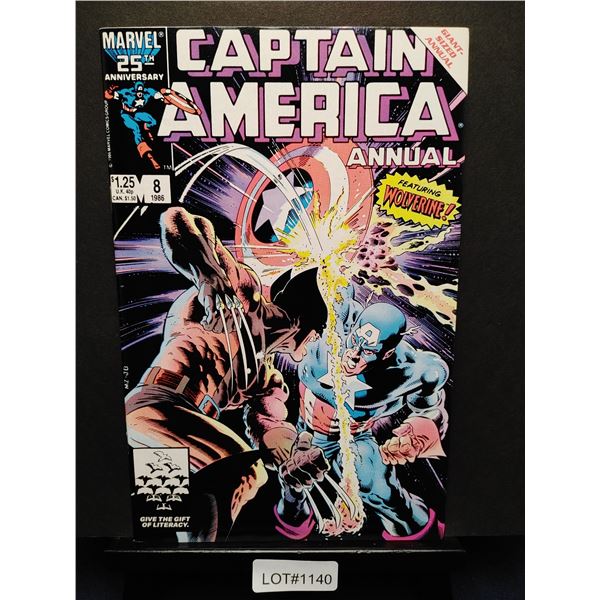 Captain America Annual #8 (1986) KEY ISSUE