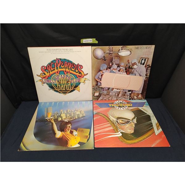 Assorted Records Supertramp, Trooper, Three Dog Night, Sgt. Peppers Lonely Hearts Club Band (1970s) 