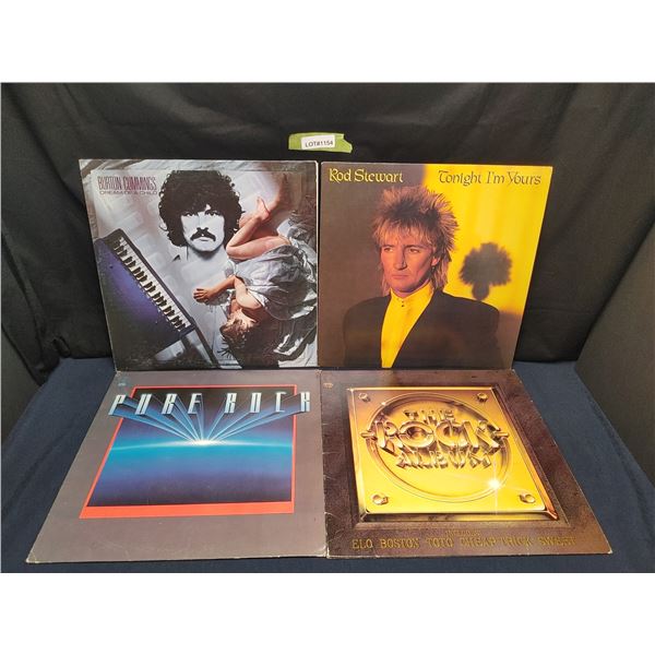 Assorted 1990s Rock Records Rod Stewart, Burton Cummings
