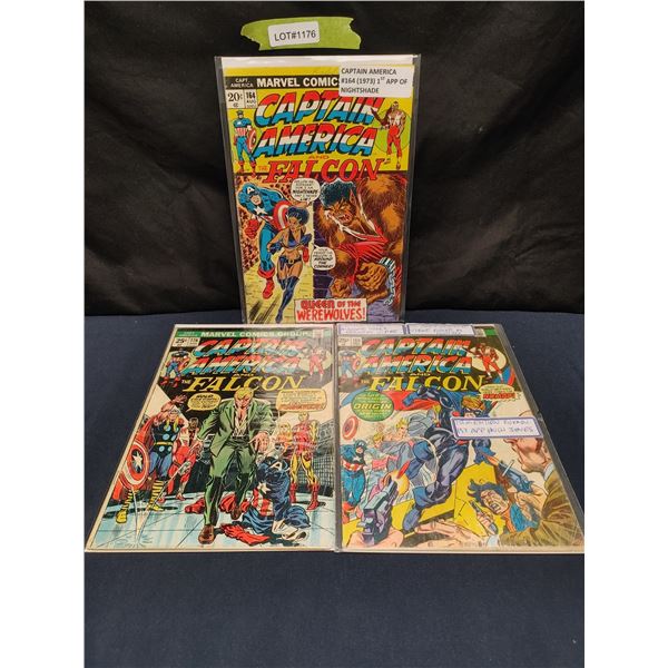 Captain America #164, 176, 180(KEY) (1971)