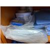 Image 5 : Multiple Glass Media Storage Bottles w/ Liquid Measurements, Medical Drape Sheets, etc Misc Sizes