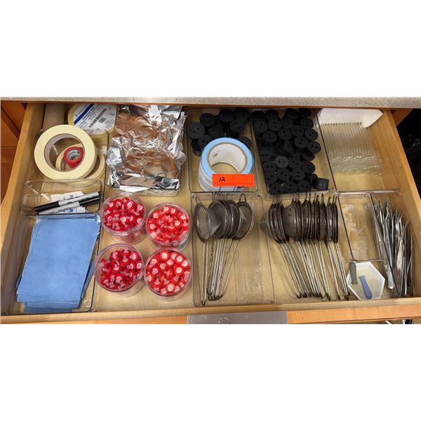Multiple SimPure Syringe Filters, Strainers, Bottle Stoppers, Pipettes, Tape, etc