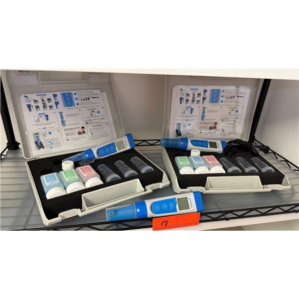 Qty 2  Apera Instruments Premium Series pH & Multiparameter Testing Kits & Pocket pH Tester