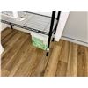 Image 5 : Qty 2 Shelving Units: Black Metal Mesh & White Plastic (contents not included)