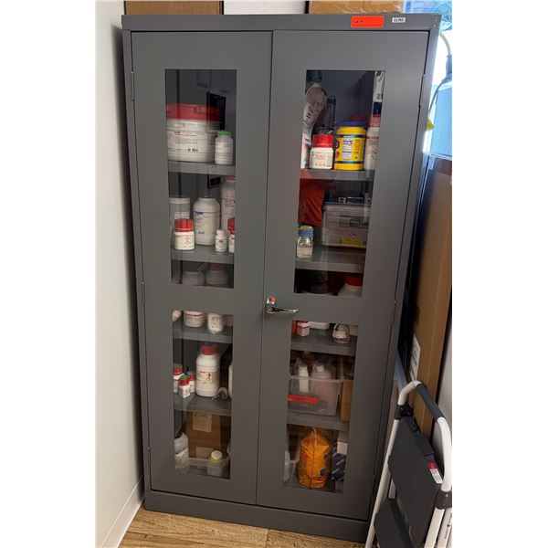 Uline 2-Door Cabinet 36" x 16" x 72"H (contents not included)