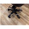 Image 2 : Medical Drafting Stool w/ Black Upholstery & Footrest