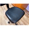 Image 3 : Medical Drafting Stool w/ Black Upholstery & Footrest