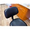 Image 4 : Medical Drafting Stool w/ Black Upholstery & Footrest