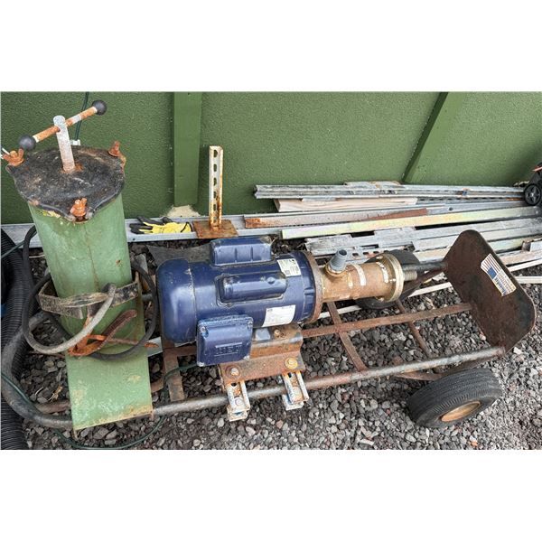 Seepex BW 2-0 Pump w/ WEG Industrial Motor & Cylinder Manual Hand Pump