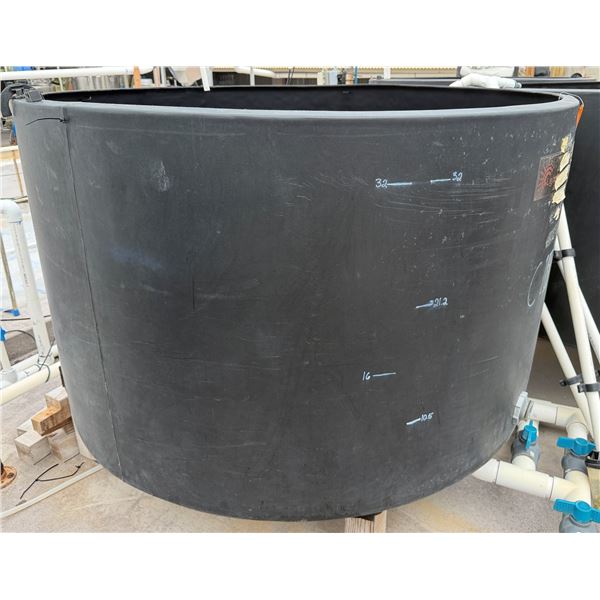 Black Commercial Aqua Tank 61" Dia, 35"H