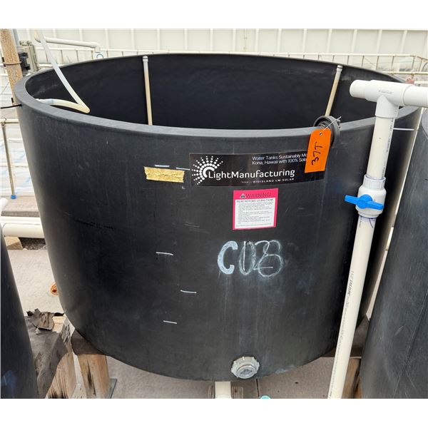 LightManufacturing Black Commercial Water Tank 61" Dia, 35"H