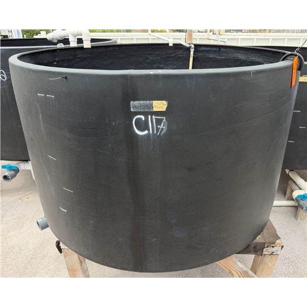 Black Commercial Aqua Tank 61" Dia, 35"H