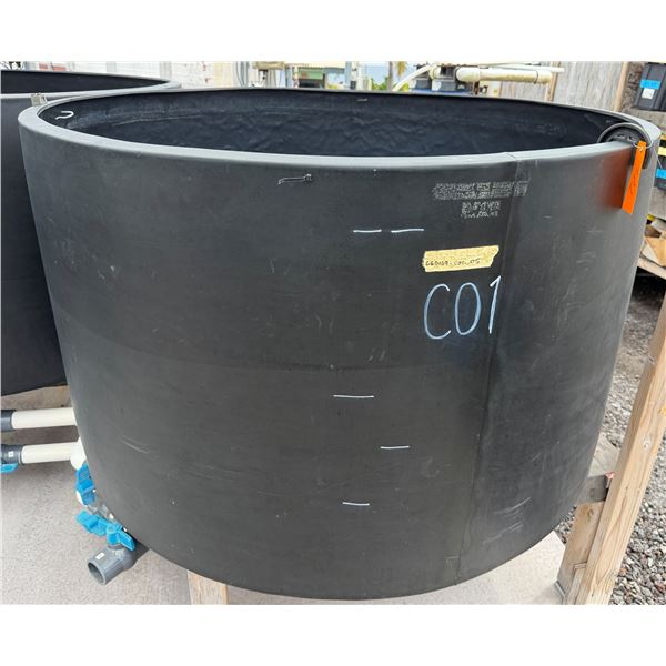 Black Commercial Aqua Tank 61" Dia, 35"H