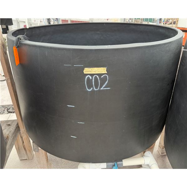 Black Commercial Aqua Tank 61" Dia, 35"H