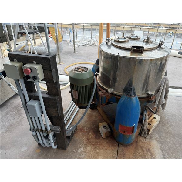 Steel Perforate Basket Centrifuge for Solid-Liquid Separation 29" Dia, 32"H, 2024 Cost $16,775
