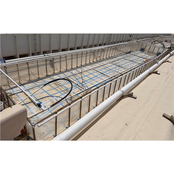 MK Aquarium Aquaculture/Aquaponics Tank Approx. 32.8' L x 7.5' W