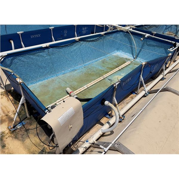 Intex Rectangular Frame Above Ground Pool/Tank 174" x 34"H