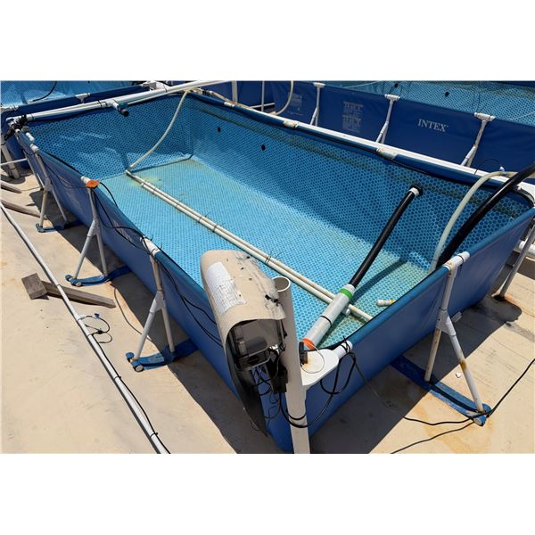 Intex Rectangular Frame Above Ground Pool/Tank 174" x 34"H