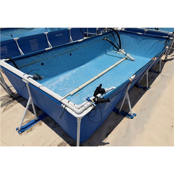 Intex Rectangular Frame Above Ground Pool/Tank 174" x 34"H