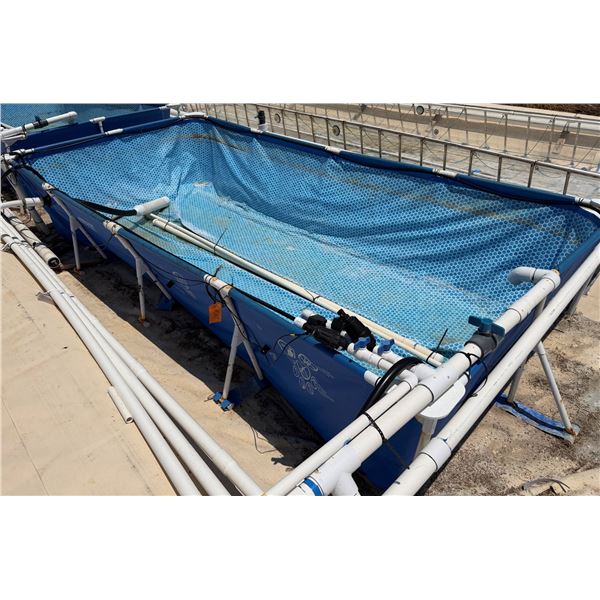 Intex Rectangular Frame Above Ground Pool/Tank 174" x 34"H