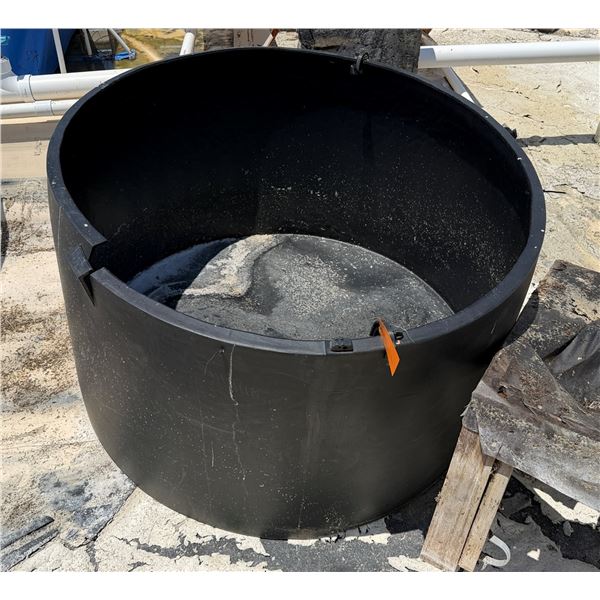 Black Commercial Aqua Tank 65" Dia, 33"H