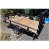 Image 1 : Karavan Utility Single Axle Towable Trailer w/ Wooden Deck & Mesh Ramp 96" x 60"