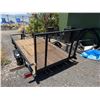 Image 2 : Karavan Utility Single Axle Towable Trailer w/ Wooden Deck & Mesh Ramp 96" x 60"
