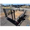 Image 3 : Karavan Utility Single Axle Towable Trailer w/ Wooden Deck & Mesh Ramp 96" x 60"
