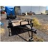 Image 5 : Karavan Utility Single Axle Towable Trailer w/ Wooden Deck & Mesh Ramp 96" x 60"