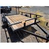 Image 6 : Karavan Utility Single Axle Towable Trailer w/ Wooden Deck & Mesh Ramp 96" x 60"