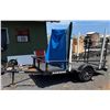 Image 1 : Karavan Utility Single Axle Towable Trailer w/ Wooden Deck, Mesh Ramp & PVC Posts 125" x 64"
