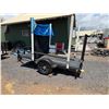 Image 2 : Karavan Utility Single Axle Towable Trailer w/ Wooden Deck, Mesh Ramp & PVC Posts 125" x 64"