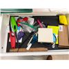 Image 2 : Contents of Cabinet: Office Supplies, Tubing, etc